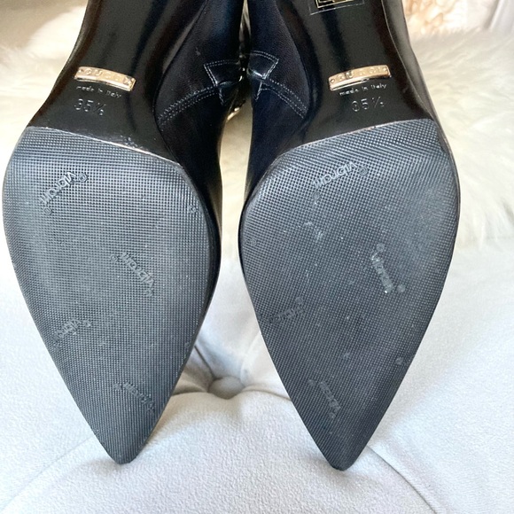 ‼️SALE‼️🔥HP!🔥Sexy Gucci Black Leather Knee Stiletto Boot - Picture 7 of 16